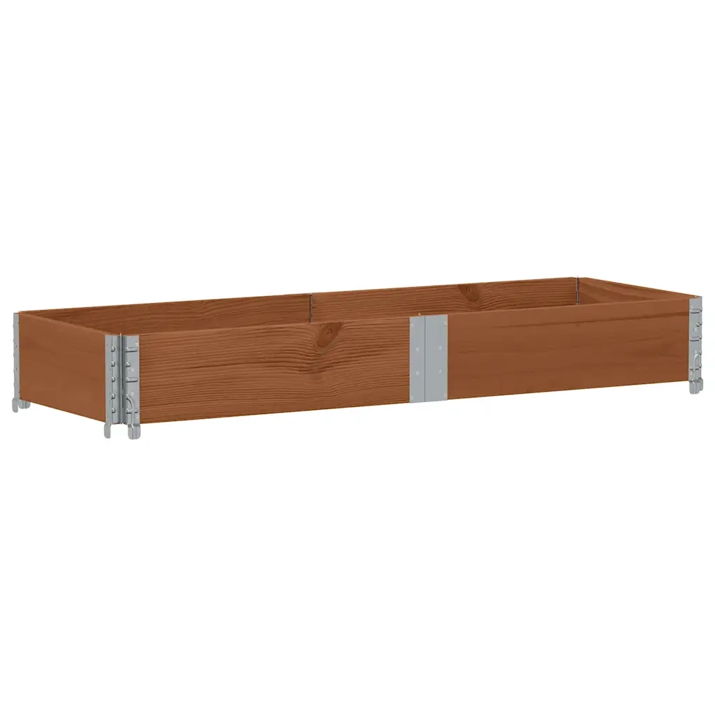 Fioriere | Cassetta per fiori | Poggiapiedi da Giardino Marrone 150x50cm Legno Massello di Pino