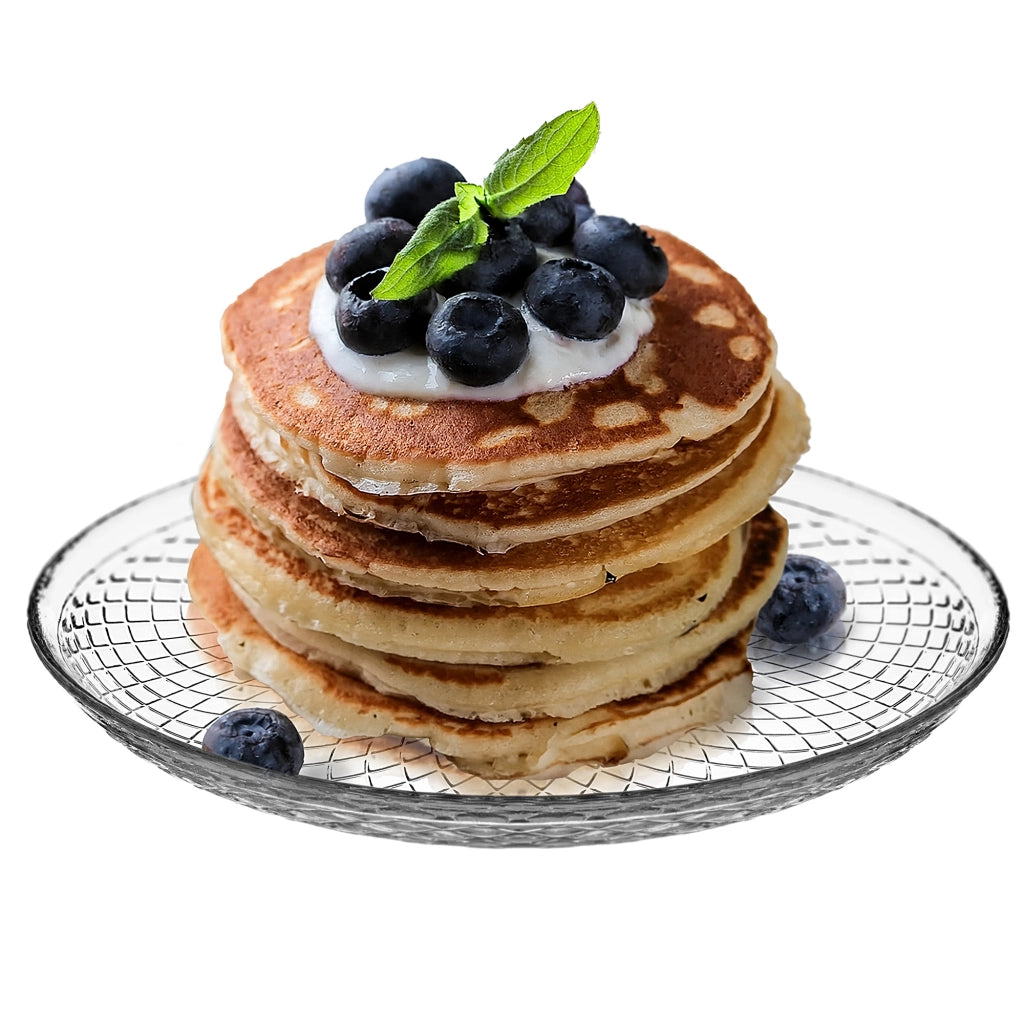 KADAX Set di 6 piatti da dessert da 17,5 cm, piatti in vetro per torte, piccoli