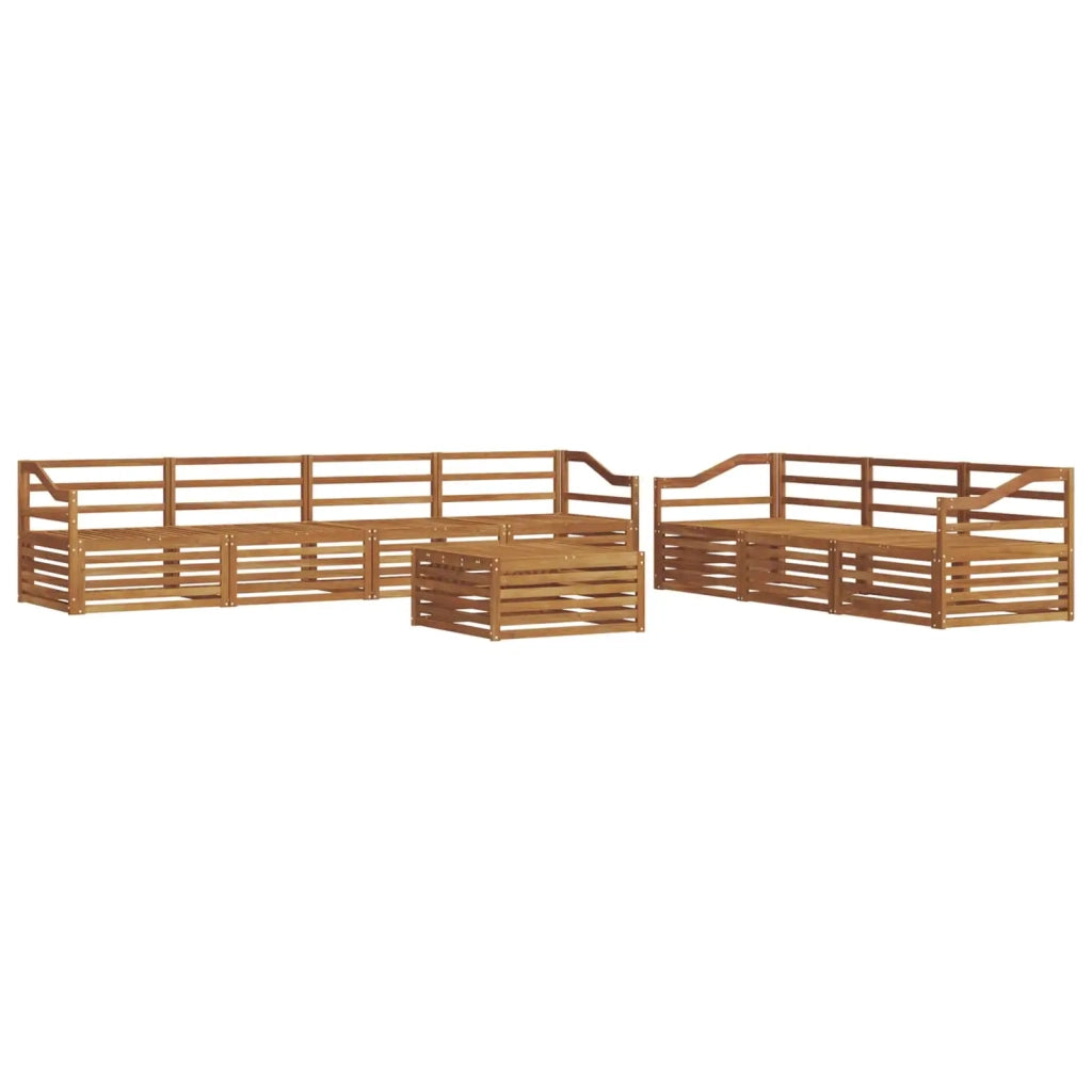 Set di divani da esterno 8 pcs Naturale
