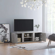 Mobile Porta TV Grigio Cemento 120x34x37cm in Legno Multistrato 801165