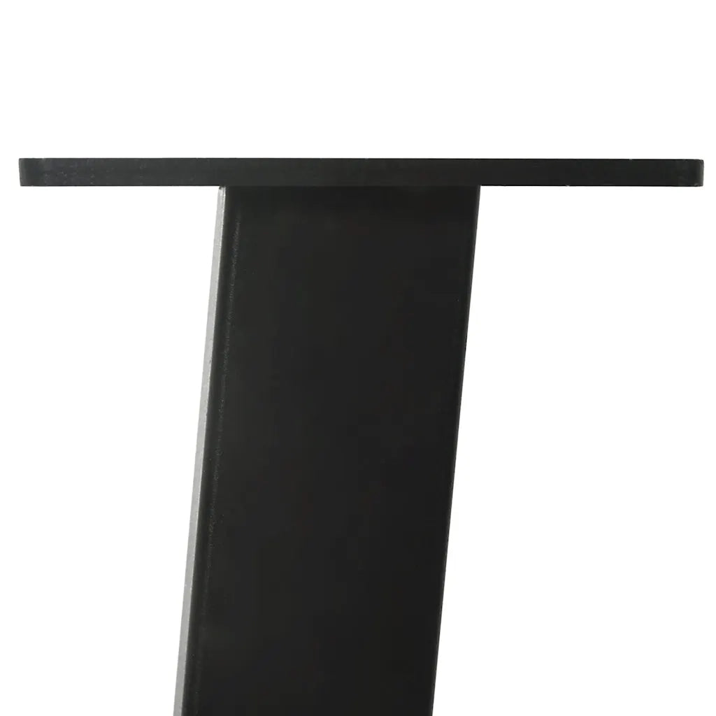 Gambe per tavolo consolle 4 pz nere 72 cm in acciaio 4012504