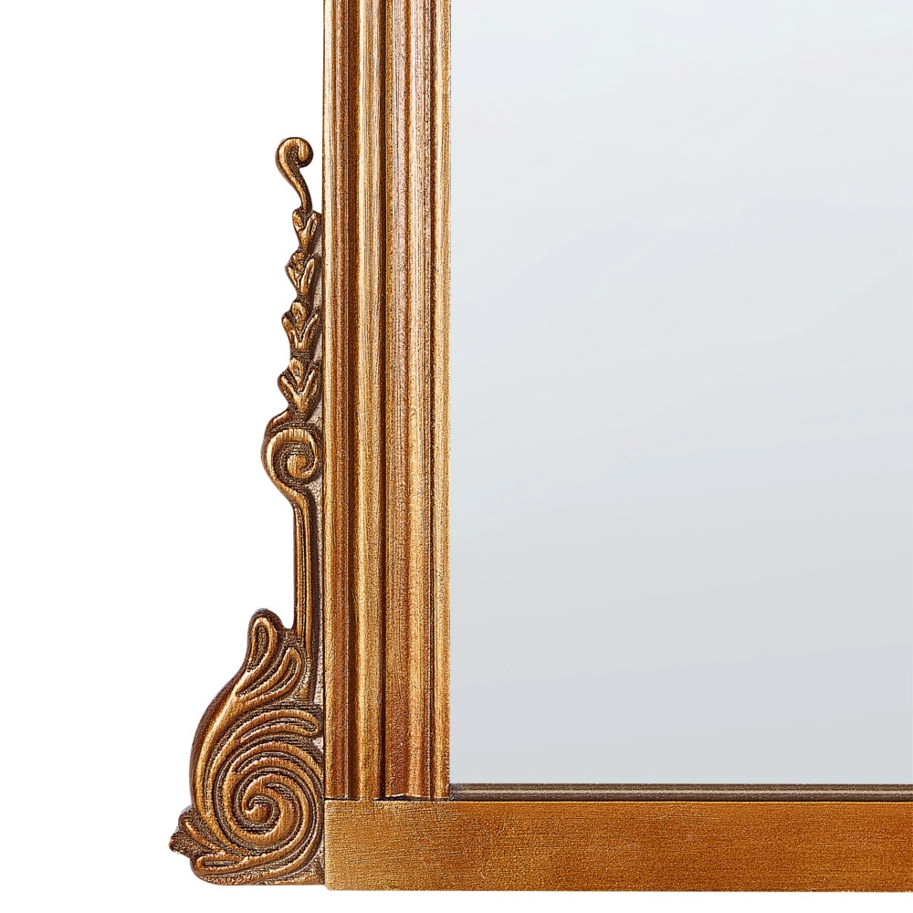 Specchio da parete in MDF dorato 75 x 78 cm Specchio decorativo da parete in stile vintage da appendere.