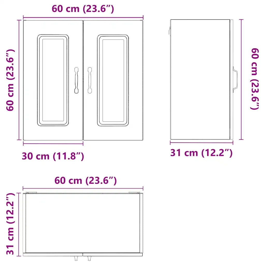 Pensile da Cucina Kalmar Bianco in Legno Multistrato