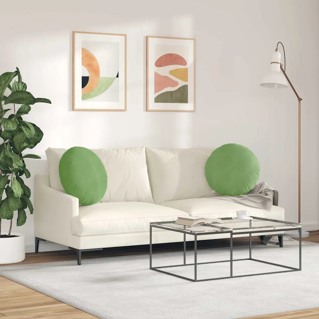 Cuscini per Seduta 2 pz | Cuscini per sedie Verde chiaro ?50 x 19 cm Velluto