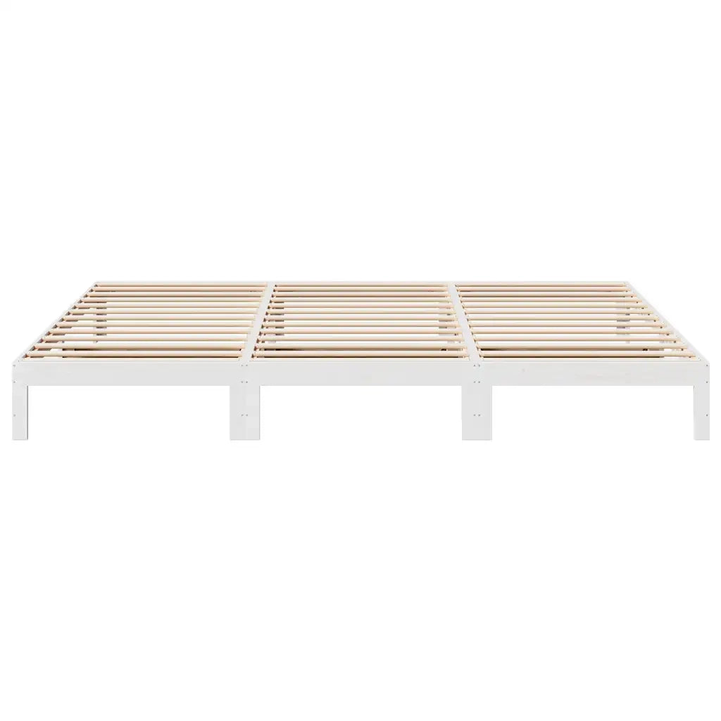 Giroletto Familiare senza Materasso Bianco 240x200 cm 3324566