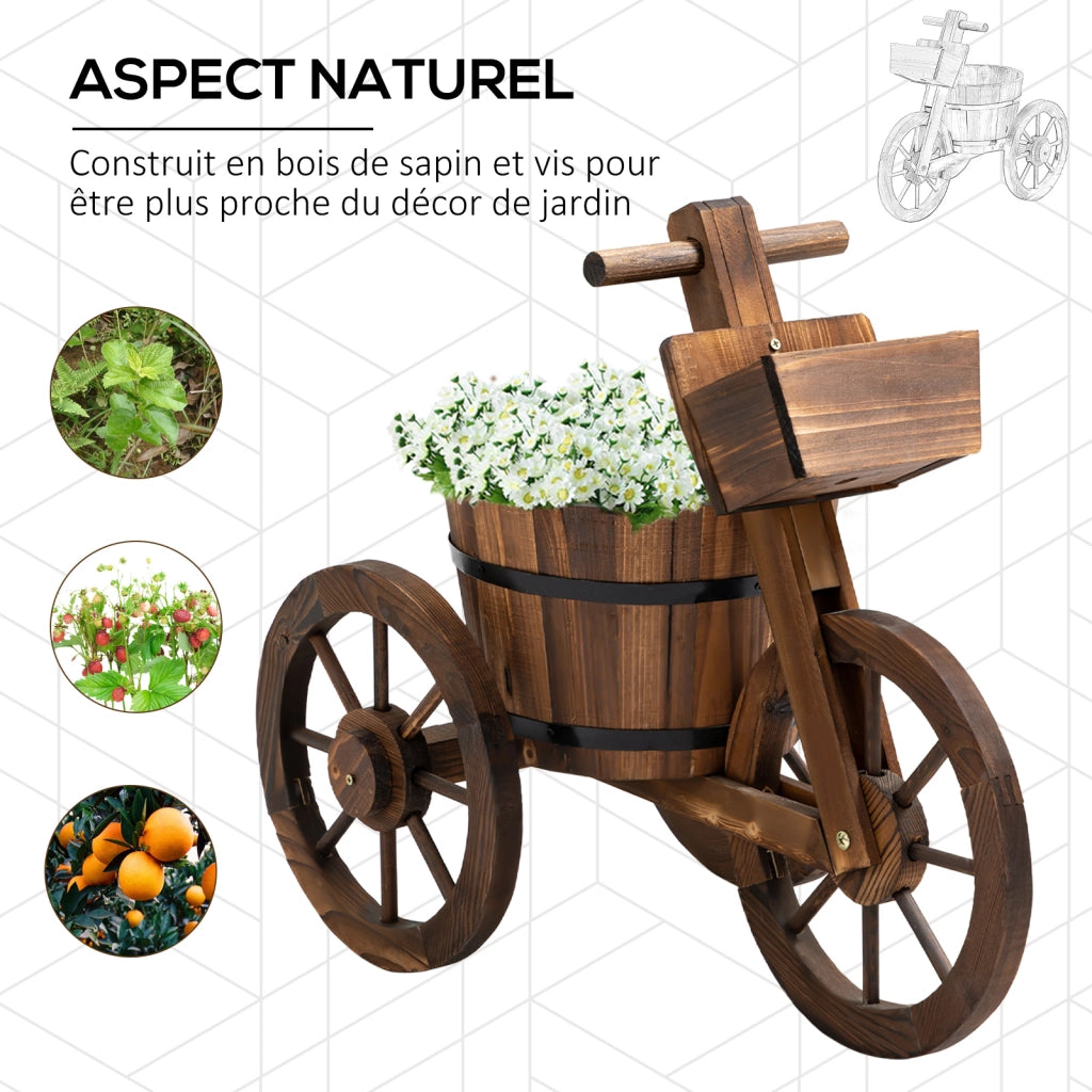 Etagere per Vasi da Fiori ¨C Minimal ¨C Legno di Pino 52x31x45 cm