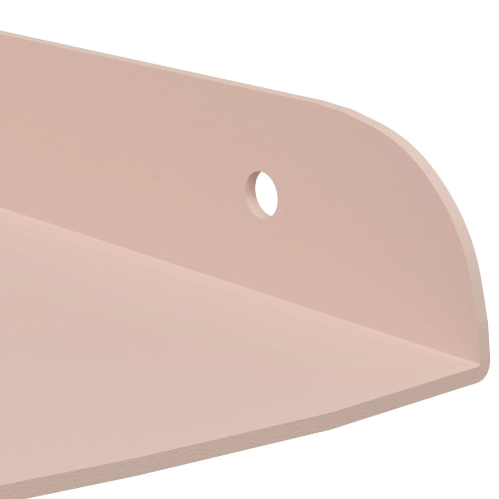 Mensola sospesa con lo scaffale 2 pcs Rosa 15 x 15 x 2 cm
