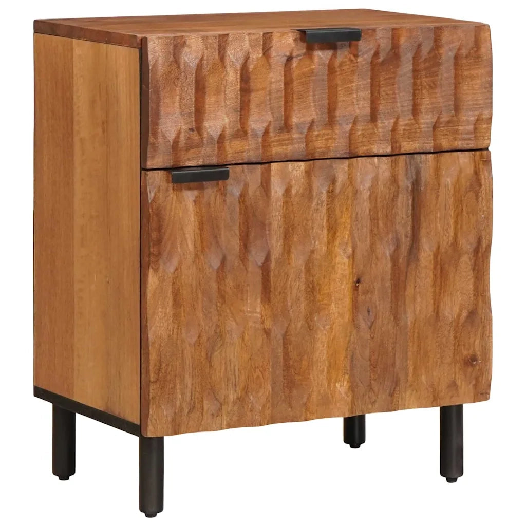 Armadio da Notte con cassetto Marrone 50 x 33 x 60 cm