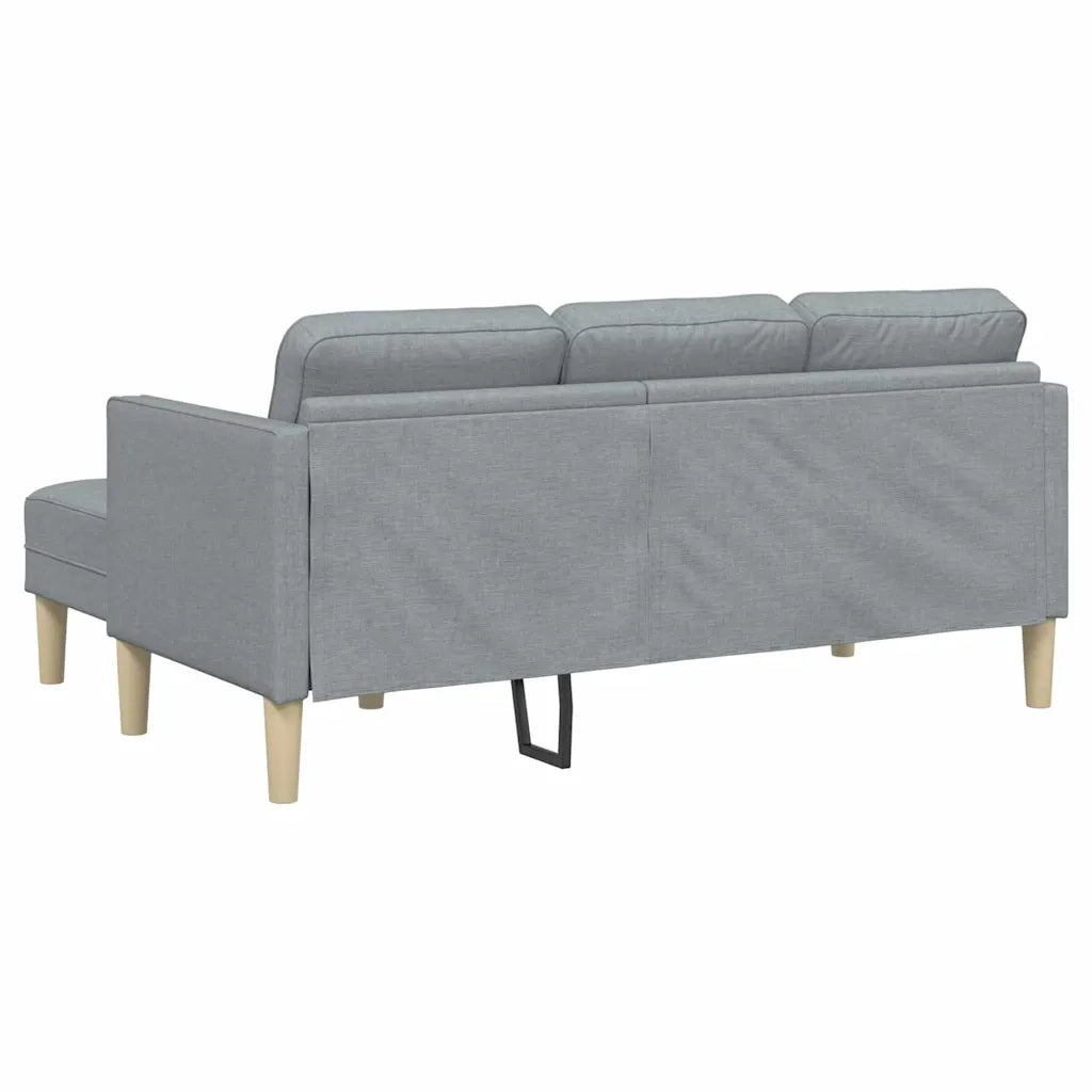 Set di Divano | Divano da soggiorno | Sofa con cuscino Grigio chiaro Poliestere