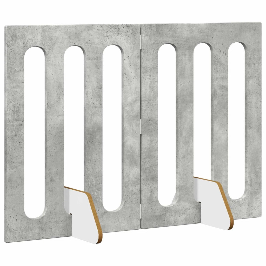 Recinto pieghevole per animali 2 pz Grigio Cemento CFW7974778