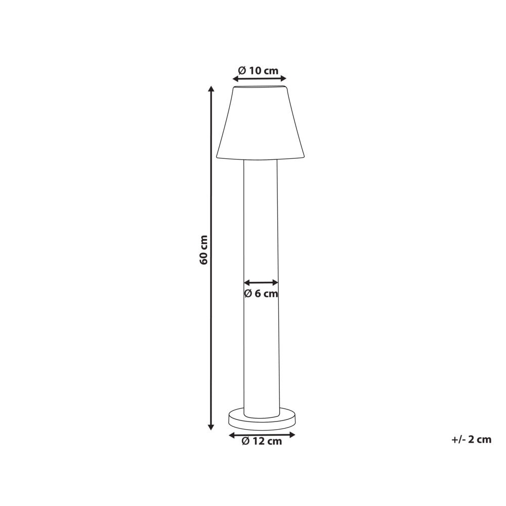 Dissuasore di luce in alluminio nero 60 cm LED Lampada per sentieri Illuminazione esterna del giardino Design moderno