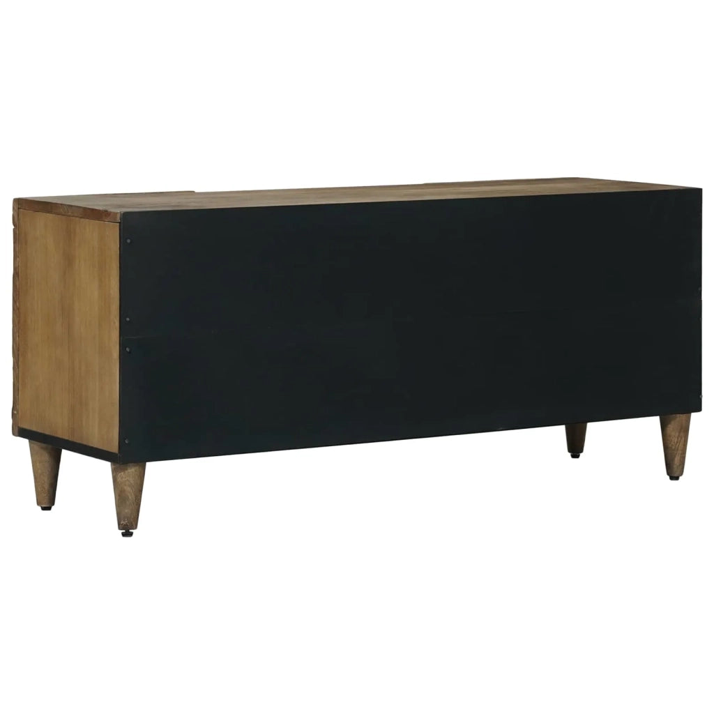 Mobile TV-Credenza per TV Marrone 105 x 33,5 x 46 cm Legno di mango massello 981841