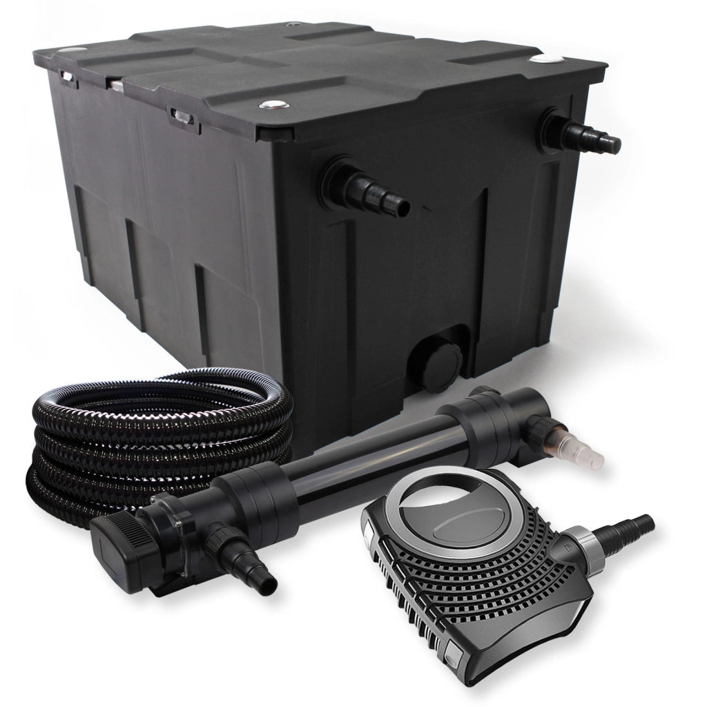 Set Filtro laghetto a 1 camera 60000l Chiarificatore UVC 36W 6ª serie Pompa NEO10000 80W Tubo