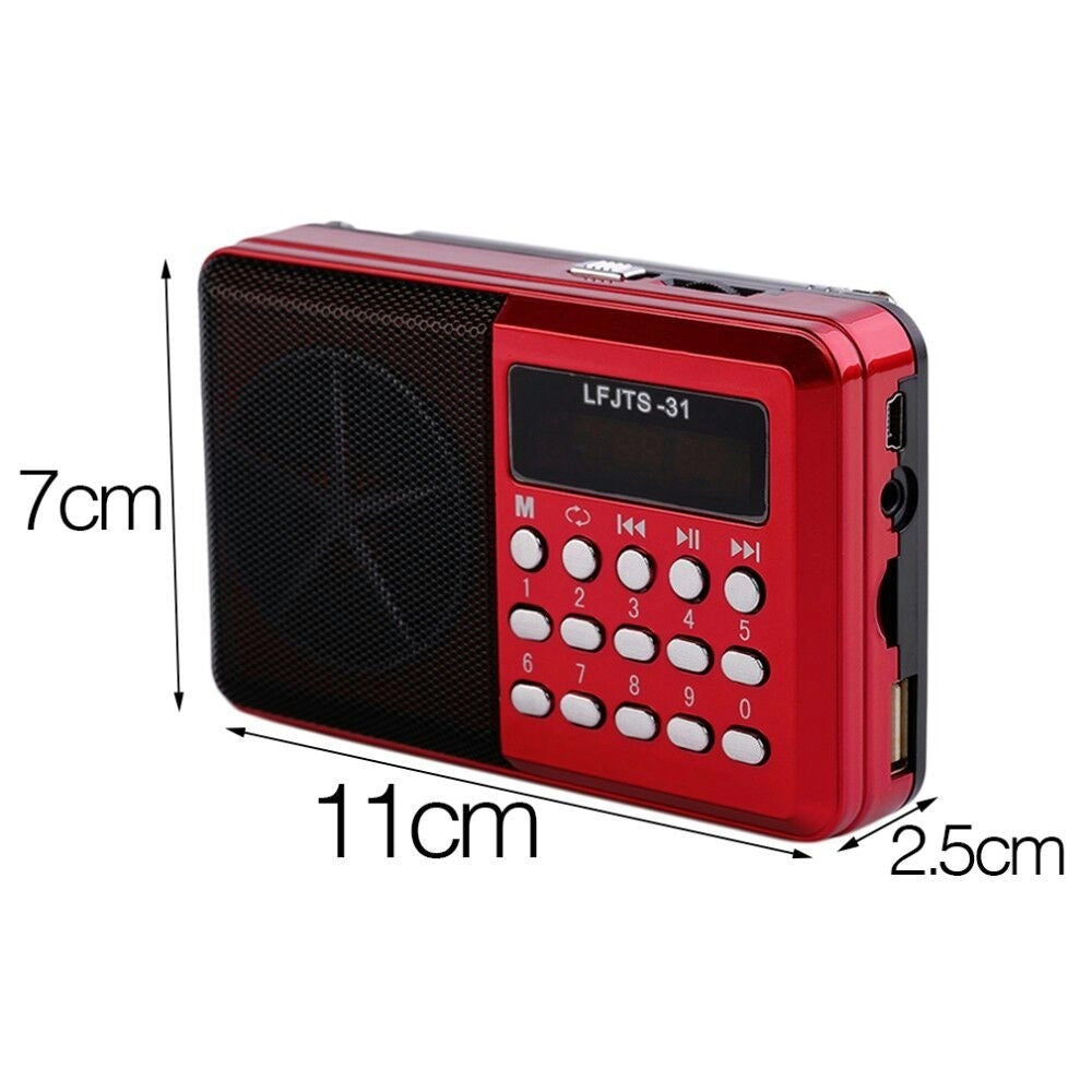 Trade Shop - Radio Lettore Mp3 Mini Speaker Portatile Con Flash Driver Tf Card Display Led -