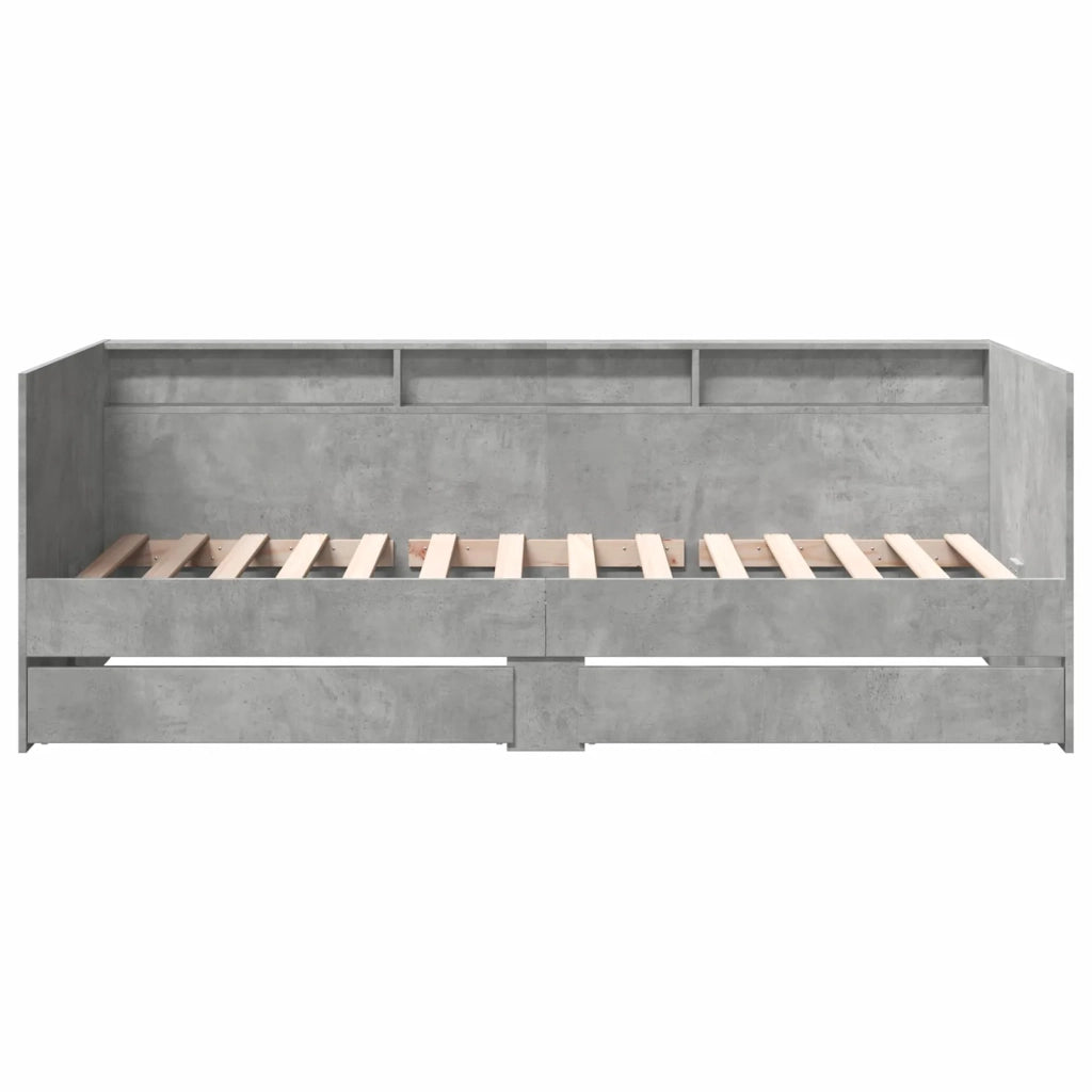 Telaio del letto con storage Grigio Cemento 80 x 200 cm 3429642