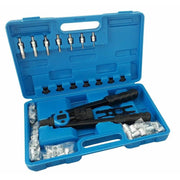Trade Shop - Rivettatrice Per Inserti Rivetti Filettati Filetti M3 M4 M5 M6 M8 M10 M12 116pz -