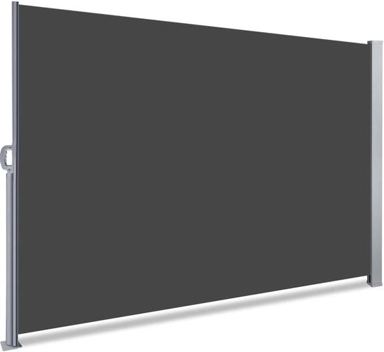 Serranda esterna di protezione della privacy 180 x 300 cm grigio scuro per giardino balcone terrazza