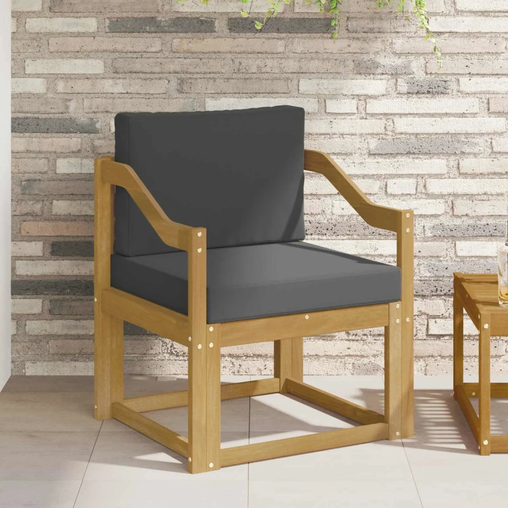 2 Pezzo Set di divani da esterno-Sofa da giardino Poliestere Bianco e Antracite 869124
