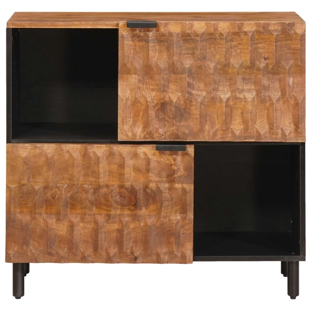 Credenza con porta Finitura Marrone Acacia 80 x 33 x 75 cm 4017927