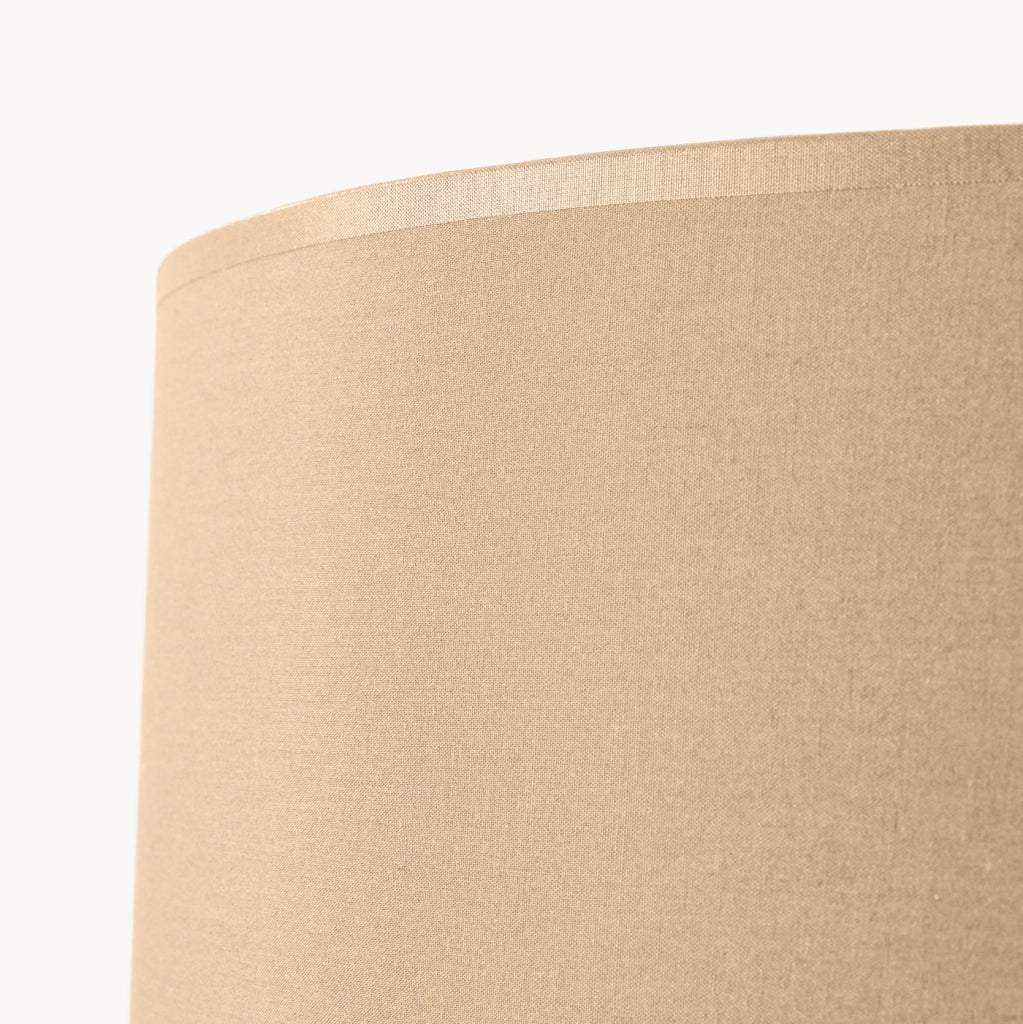 Lampada da tavolo NATT arancione spagnolo in legno naturale color tortora 40x25cm attacco E27