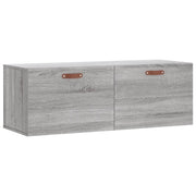 Mobiletto a muro Sonoma grigio 100 x 36,5 x 35 cm pratico contenitore arredamento minimalista legno composito grigio 02_0048878