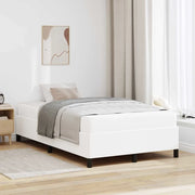 Struttura del letto con materasso Bianco 120 x 200 cm Tessuto