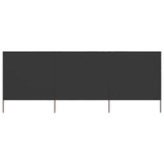 Paravento a 3 Pannelli in Tessuto 400x80 cm Antracite cod mxl 12060