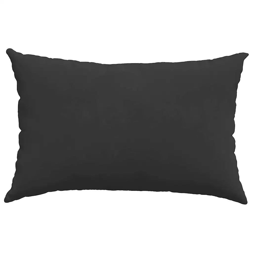 Cuscini da Divano 2 pcs Nero 60 x 40 cm Tessuto