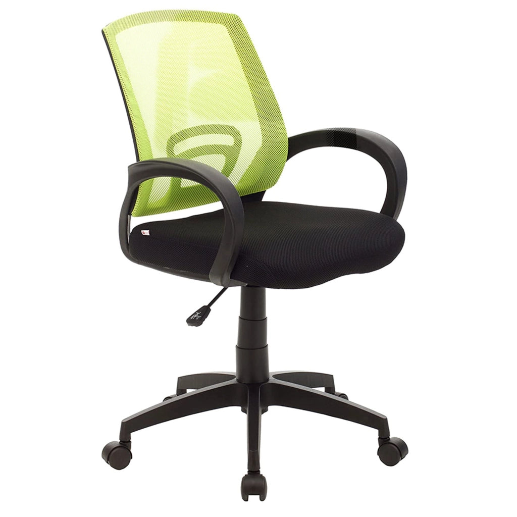 Marvin Poltrona Ufficio Ergonomica Girevole con Ruote, Sedia Scrivania Regolabile in Altezza con Schienale Traspir Verde