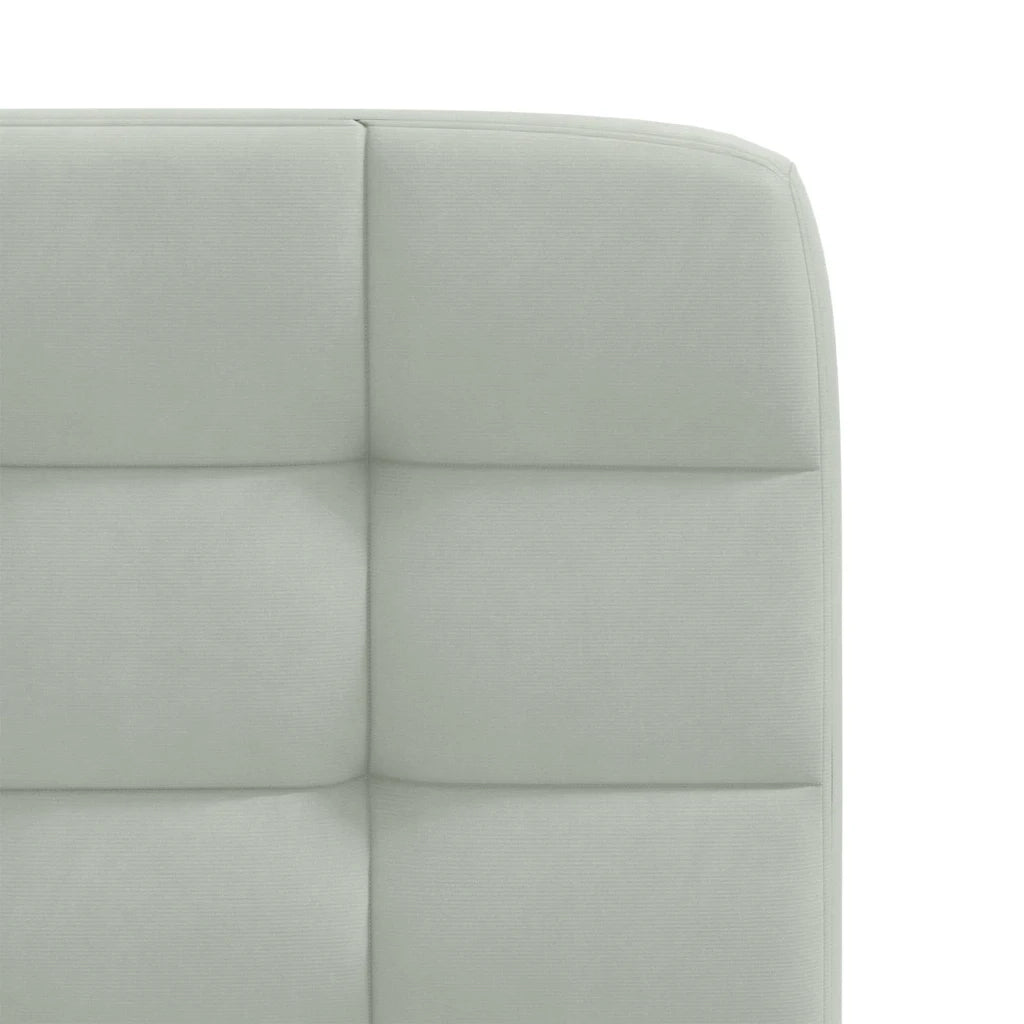 Sedie da Pranzo 4 pz Grigio Chiaro in Velluto 3315180