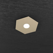 Applique Industrial-Minimal Hexagon Metallo Sabbia 1 Luce Gx53