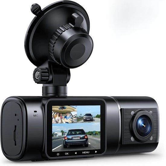 Cannoni di Sorveglianza per Auto - Registrazione Video - Avanti e Indietro - Sicurezza Stradale - Prevenzione Danni - Funzione di Registrazione Continua - Funzione di Registrazione Notturna