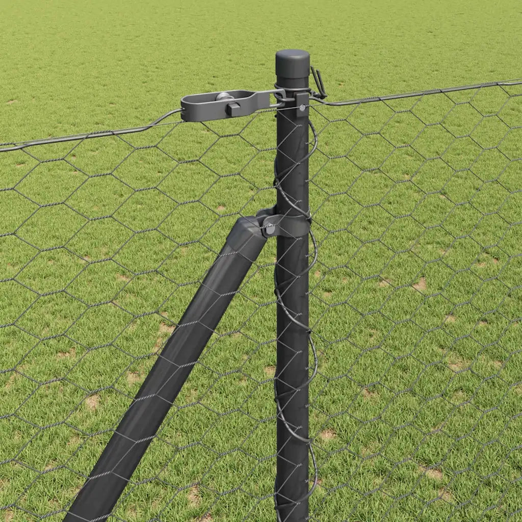 Palo della recinzione Grigio 25 x 1,6 m (rete 36 mm)