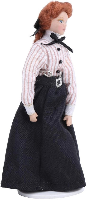 Decorazioni per Poppe con Articoli Mobili in Ceramica/Tessuto - Altezza 15,3 cm