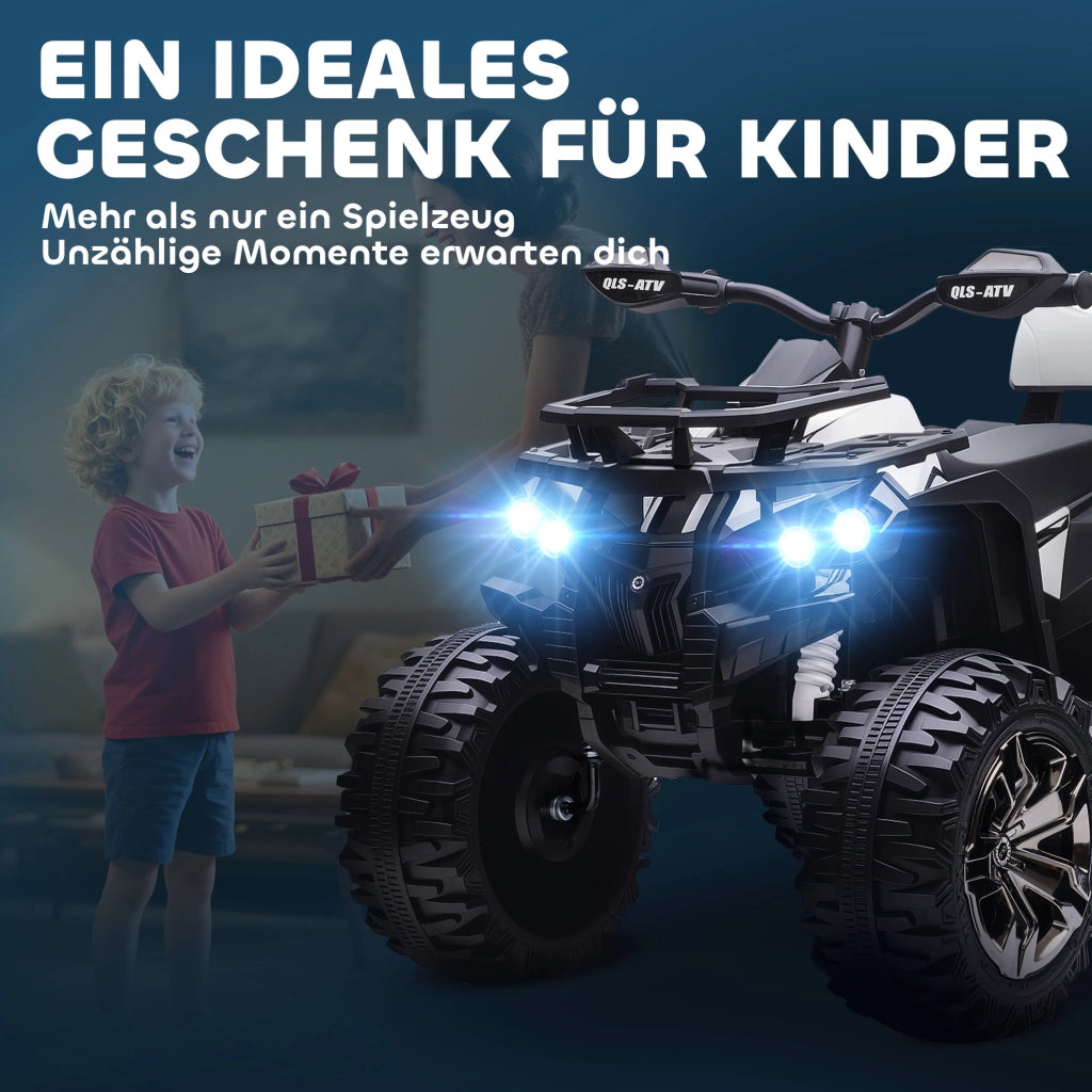 Quad Elettrico Bambini 3-5 Anni ¨C Xylo ¨C LED, Lettore Musicale USB, 3-8 km/h, 45 Min Autonomia