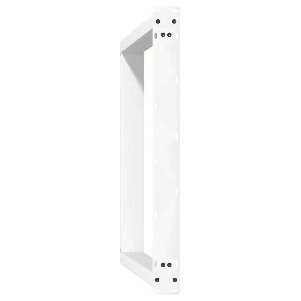 Gambe per tavolo da pranzo a forma di U 2 pz bianche 90x(72-73) cm in acciaio 4012801