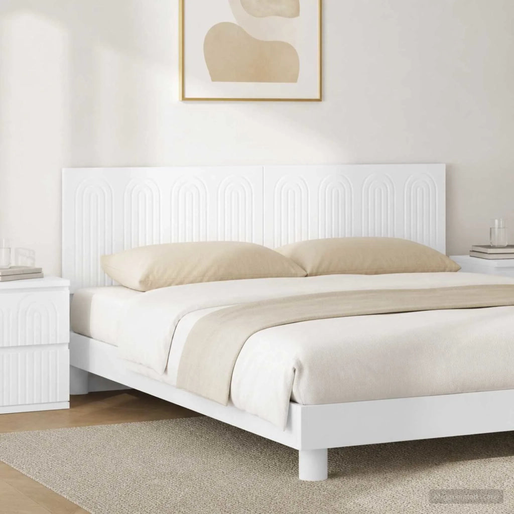 Testiera da Muro ALKMAAR Bianco Legno ingegnerizzato 896275