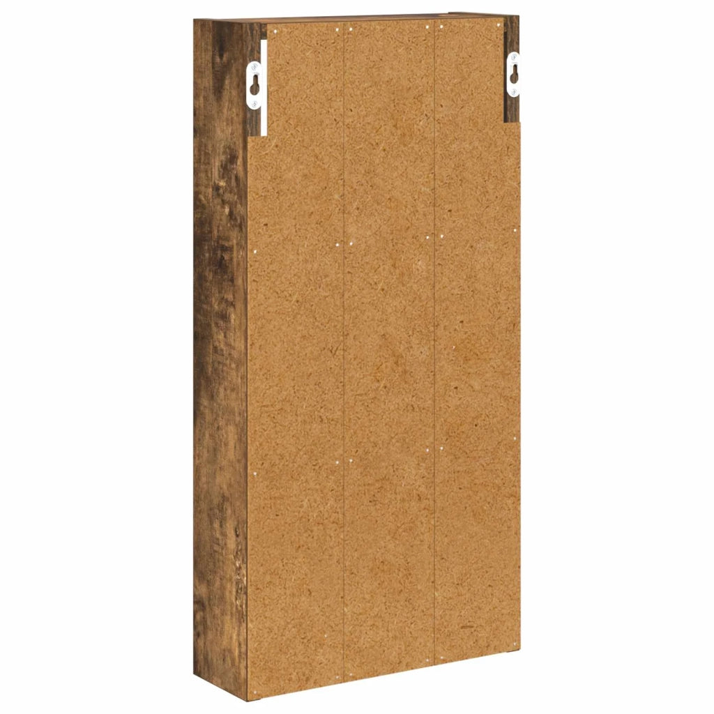 Armadio da bagno a muro Quercia Affumicata 30 x 10 x 60,5 cm