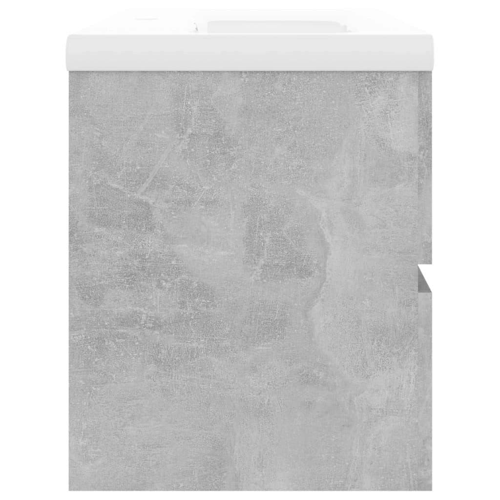 Mobile lavabo con lavabo integrato 90 x 38,5 x 45 cm truciolare grigio cemento 02_0006487