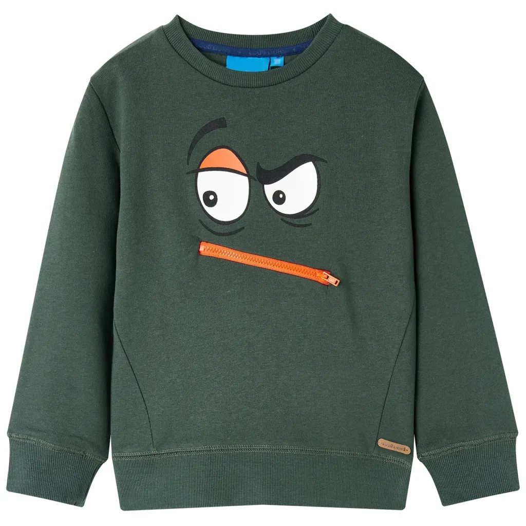 Felpa per Bambini Verde Scuro 104cod mxl 108496