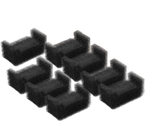 Set di 8 spugne a forma di U per fontane per gatti da 2L, filtrate a tre stadi, in polipropilene