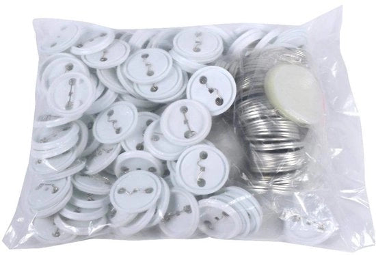 Componenti di Badge di Alta Qualità - 500 Stuks - 44mm/1.75in - Adatti per Macchina di Badge - Per Abbigliamento e Decorazione di Interno