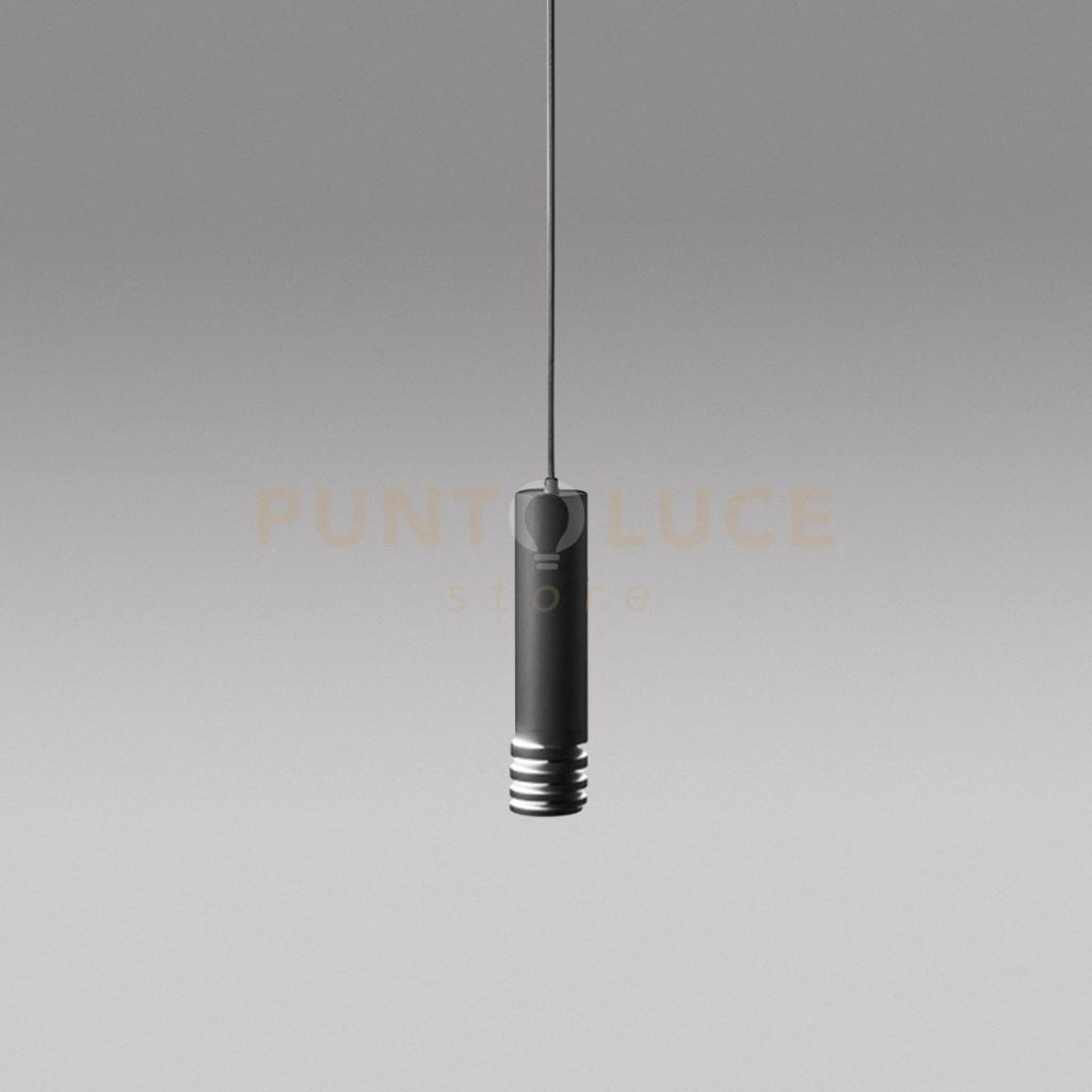 EMILY S - SOSPENSIONE COLORE NERO 1 LUCE ALTEZZA REGOLABILE ATTACCO GU10