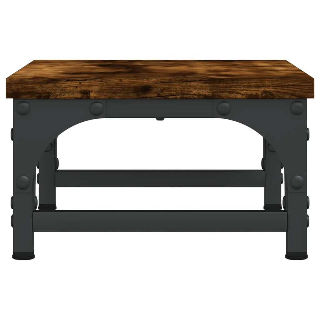Supporto per Monitor Rovere Fumo 37x23x14cm Legno Multistrato 833997