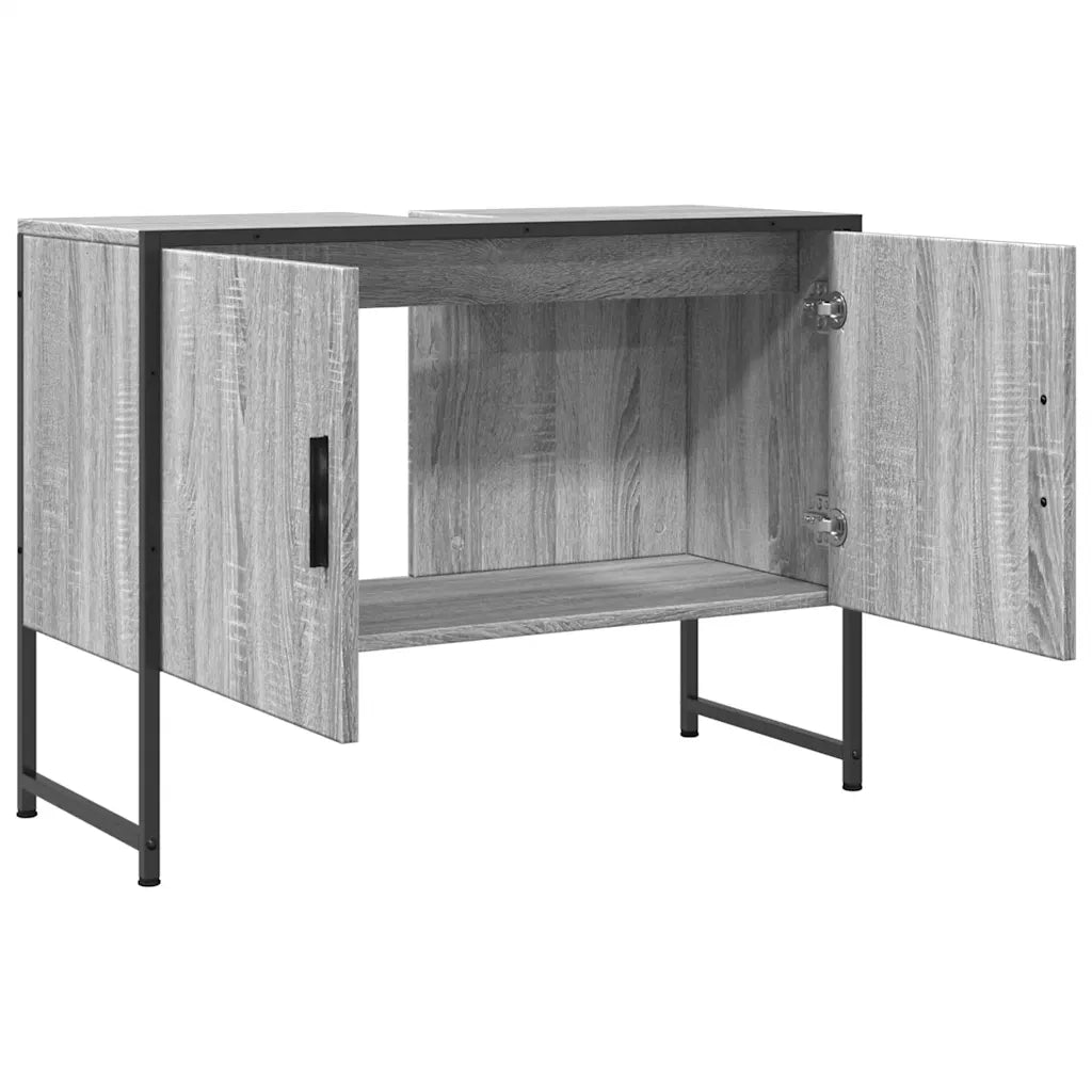 Mobile Lavabo | Armadio Lavabo Bagno Grigio Sonoma 60x30x60 cm Legno Multistrato