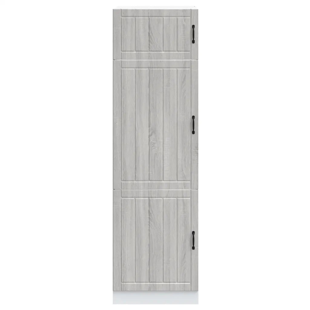 Armadio da Cucina Lucca Grigio Sonoma in Legno Multistrato