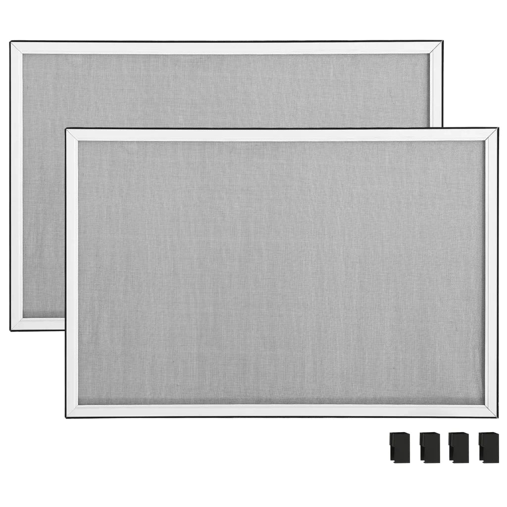 Zanzariera Allungabile per Finestre Bianca (75-143)x50 cm 149038