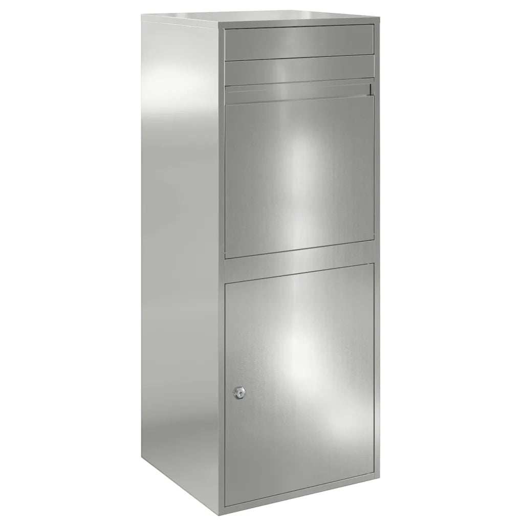 vidaXL Cassetta per pacchi Nero 41 x 38 x 103 cm Acciaio zincato