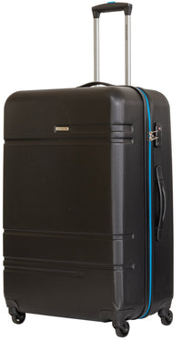 Set 3 Valigie Trolley Rigide in ABS 4 Ruote TSA Ravizzoni Sangria Nere