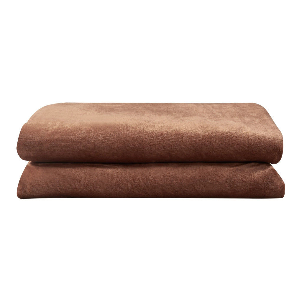 Coperta Riscaldante Archi Termocoperta Elettrica 180 x 130 cm Marrone [en.casa]